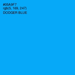 #05A9F7 - Dodger Blue Color Image