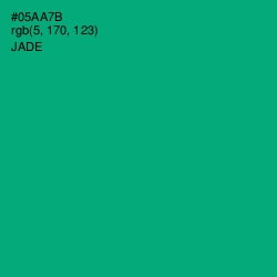 #05AA7B - Jade Color Image