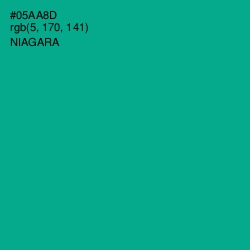 #05AA8D - Niagara Color Image