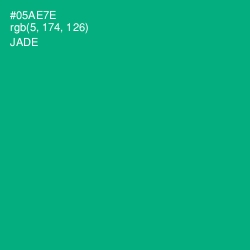 #05AE7E - Jade Color Image