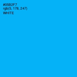 #05B2F7 - Cerulean Color Image