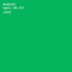 #05B45C - Jade Color Image