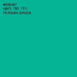 #05B497 - Persian Green Color Image