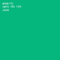 #05B77C - Jade Color Image