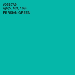 #05B7A9 - Persian Green Color Image