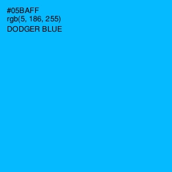 #05BAFF - Dodger Blue Color Image