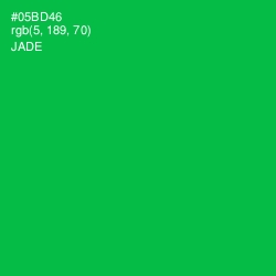 #05BD46 - Jade Color Image