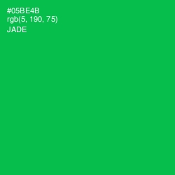 #05BE4B - Jade Color Image