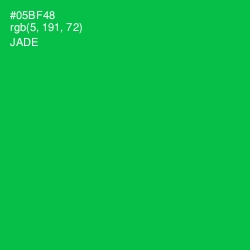 #05BF48 - Jade Color Image