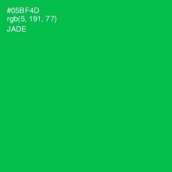 #05BF4D - Jade Color Image