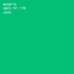 #05BF76 - Jade Color Image