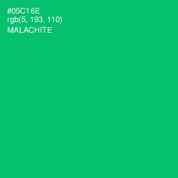 #05C16E - Malachite Color Image