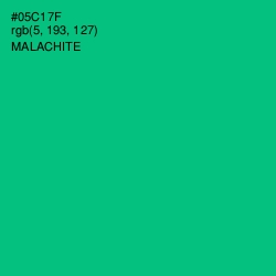 #05C17F - Malachite Color Image
