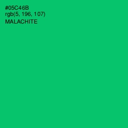 #05C46B - Malachite Color Image
