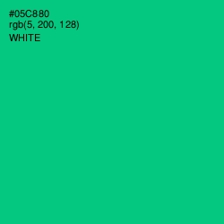 #05C880 - Caribbean Green Color Image