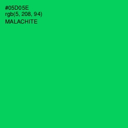 #05D05E - Malachite Color Image
