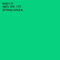 #05D17F - Spring Green Color Image