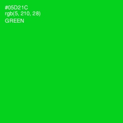 #05D21C - Green Color Image