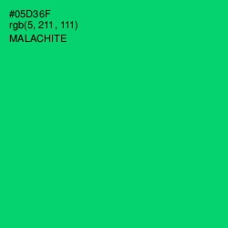 #05D36F - Malachite Color Image