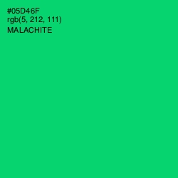 #05D46F - Malachite Color Image