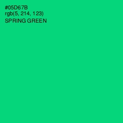 #05D67B - Spring Green Color Image