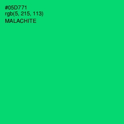 #05D771 - Malachite Color Image