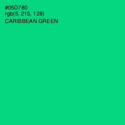 #05D780 - Caribbean Green Color Image