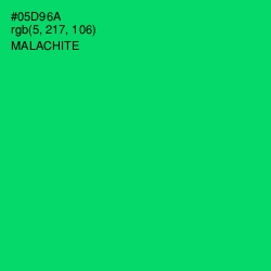 #05D96A - Malachite Color Image
