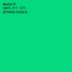 #05D97F - Spring Green Color Image