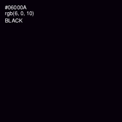 #06000A - Black Color Image