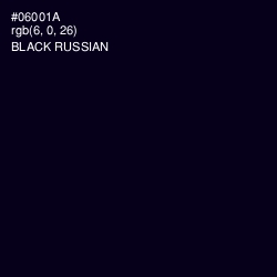 #06001A - Black Russian Color Image