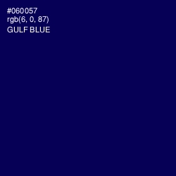 #060057 - Gulf Blue Color Image