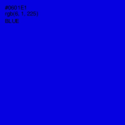 #0601E1 - Blue Color Image