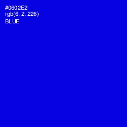 #0602E2 - Blue Color Image