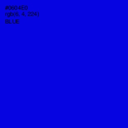 #0604E0 - Blue Color Image