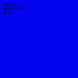 #0605F2 - Blue Color Image