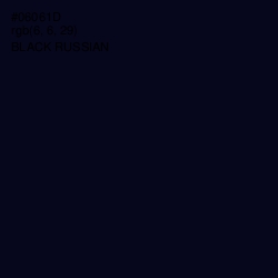 #06061D - Black Russian Color Image