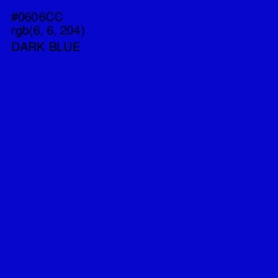 #0606CC - Dark Blue Color Image