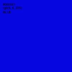 #0606E1 - Blue Color Image