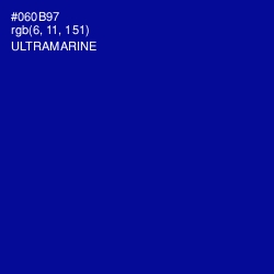 #060B97 - Ultramarine Color Image