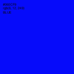 #060CF9 - Blue Color Image