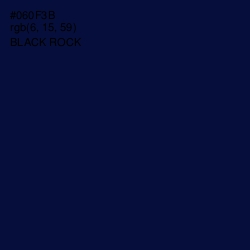 #060F3B - Black Rock Color Image