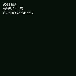 #06110A - Gordons Green Color Image