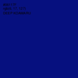 #06117F - Deep Koamaru Color Image