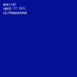 #061197 - Ultramarine Color Image