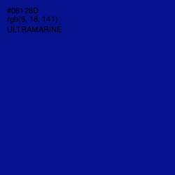 #06128D - Ultramarine Color Image