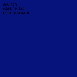 #06137D - Deep Koamaru Color Image