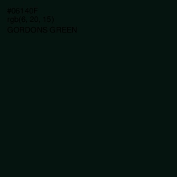 #06140F - Gordons Green Color Image