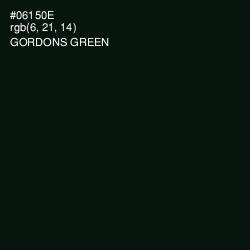 #06150E - Gordons Green Color Image