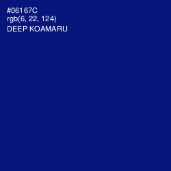 #06167C - Deep Koamaru Color Image